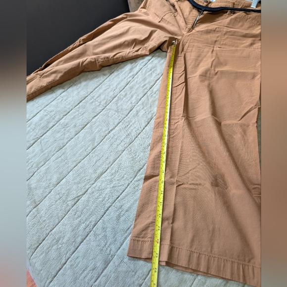 Yellow Cropped Wide Leg High Waist Pants Nicole Miller NY - Picture 6 of 6